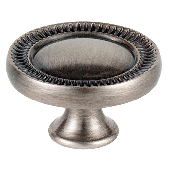 Solid Brass 1 1/2" Knob in Pewter