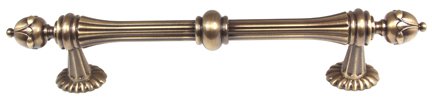 Solid Brass 6" Centers Handle in Antique English