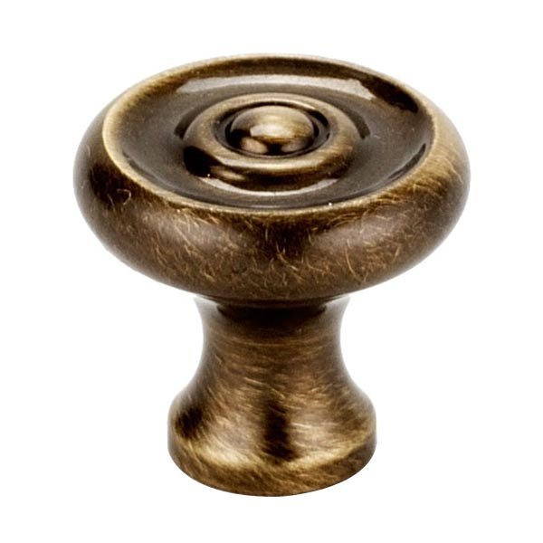 Solid Brass 3/4" Knob in Antique English