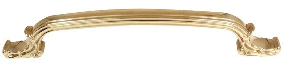 Solid Brass 8" Centers Appliance Pull in Unlacquered Brass