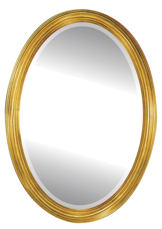 22" x 32" Mirror with Antique Gold Frame
