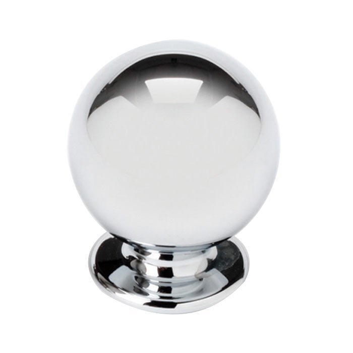 Solid Brass 1 1/8" Spherical Knob in Polished Chrome
