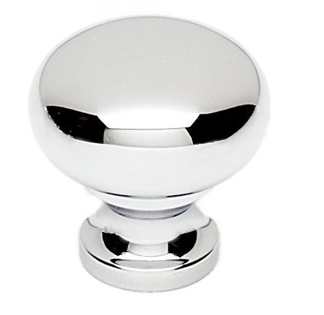 Solid Brass 3/4" Knob in Polished Chrome