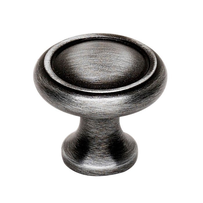 Solid Brass 1" Knob in Antique Pewter