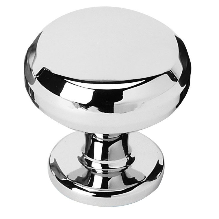 Solid Brass 1 1/8" Knob in Polished Nickel