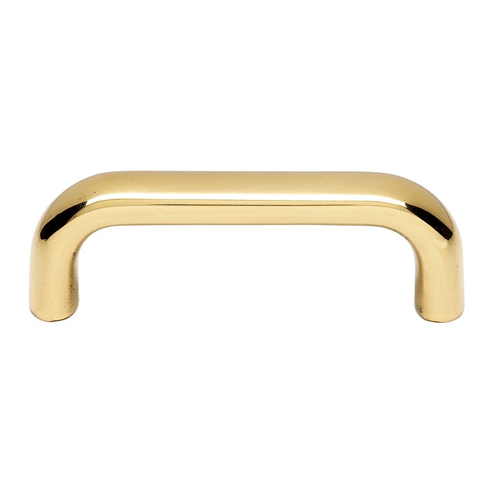 Solid Brass 3" Centers Pull in Polished Brass