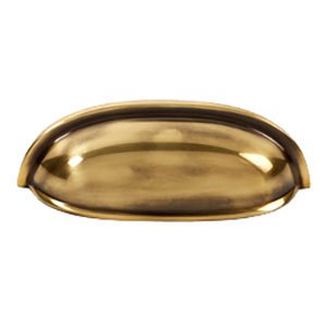 Alno Creations Cabinet Hardware - Cup Pulls Collection - Solid Brass 3  Centers Cup Pull in Polished Antique by Alno Inc. Creations - A1262-PA