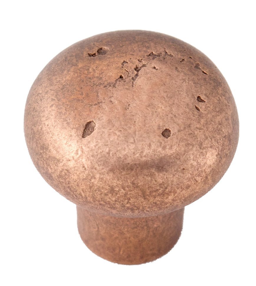 Solid Bronze 1 1/4" Knob in Rust Bronze