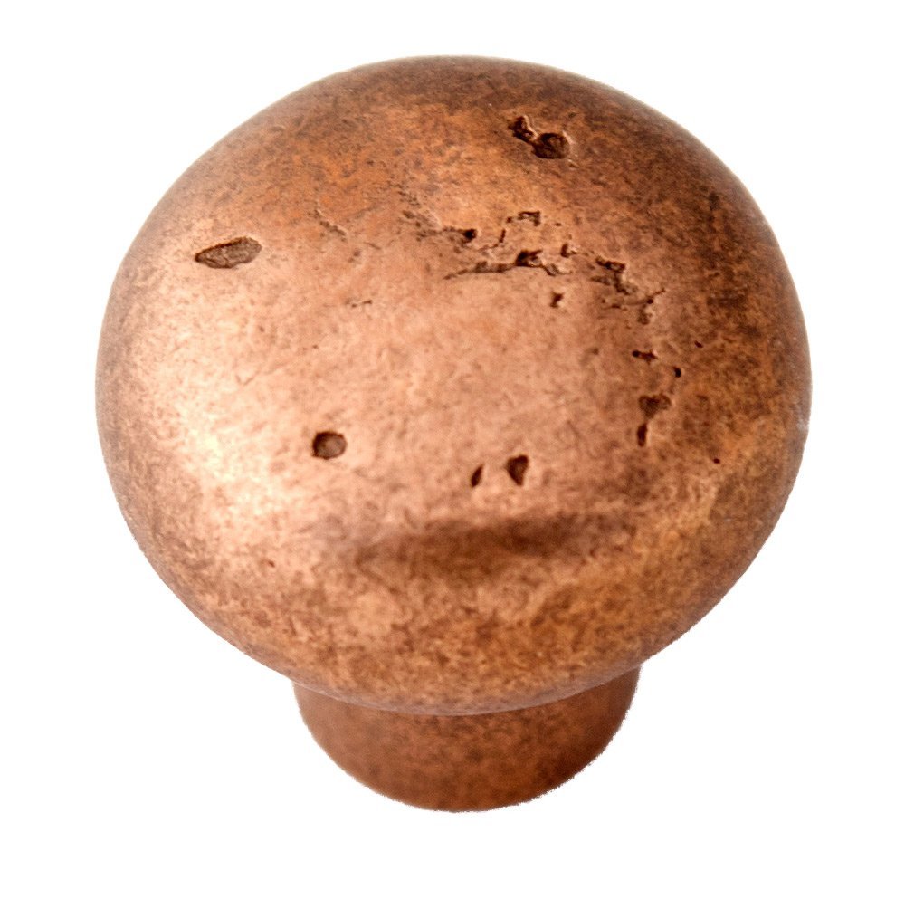 Solid Bronze 1 1/2" Knob in Rust Bronze