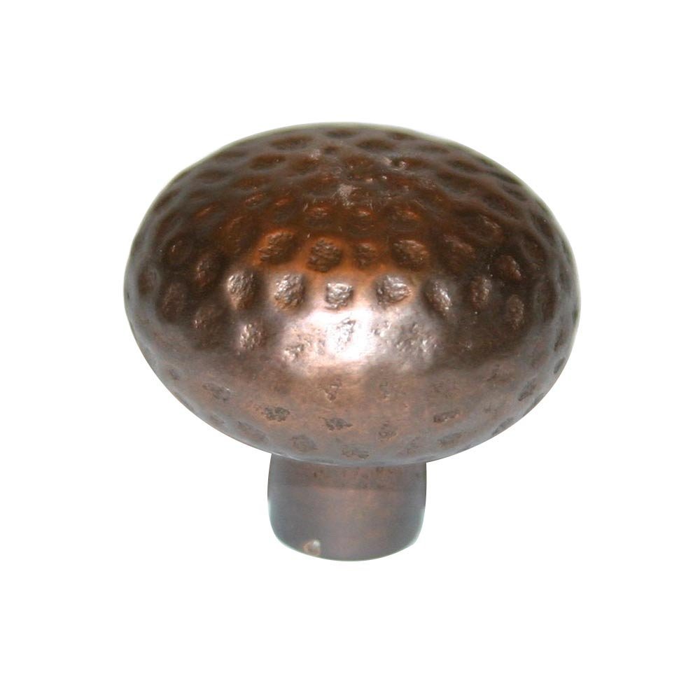 Solid Brass 1 1/4" Knob in Rust Bronze