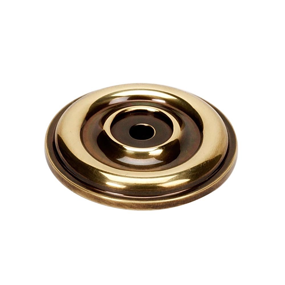 Solid Brass 1 5/8" Rosette for A1452 Knob in Polished Antique