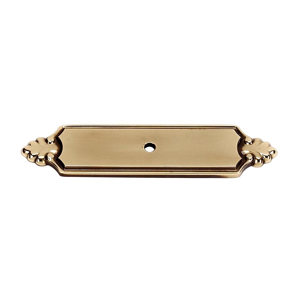 Solid Brass 4 1/4" Backplate in Polished Antique