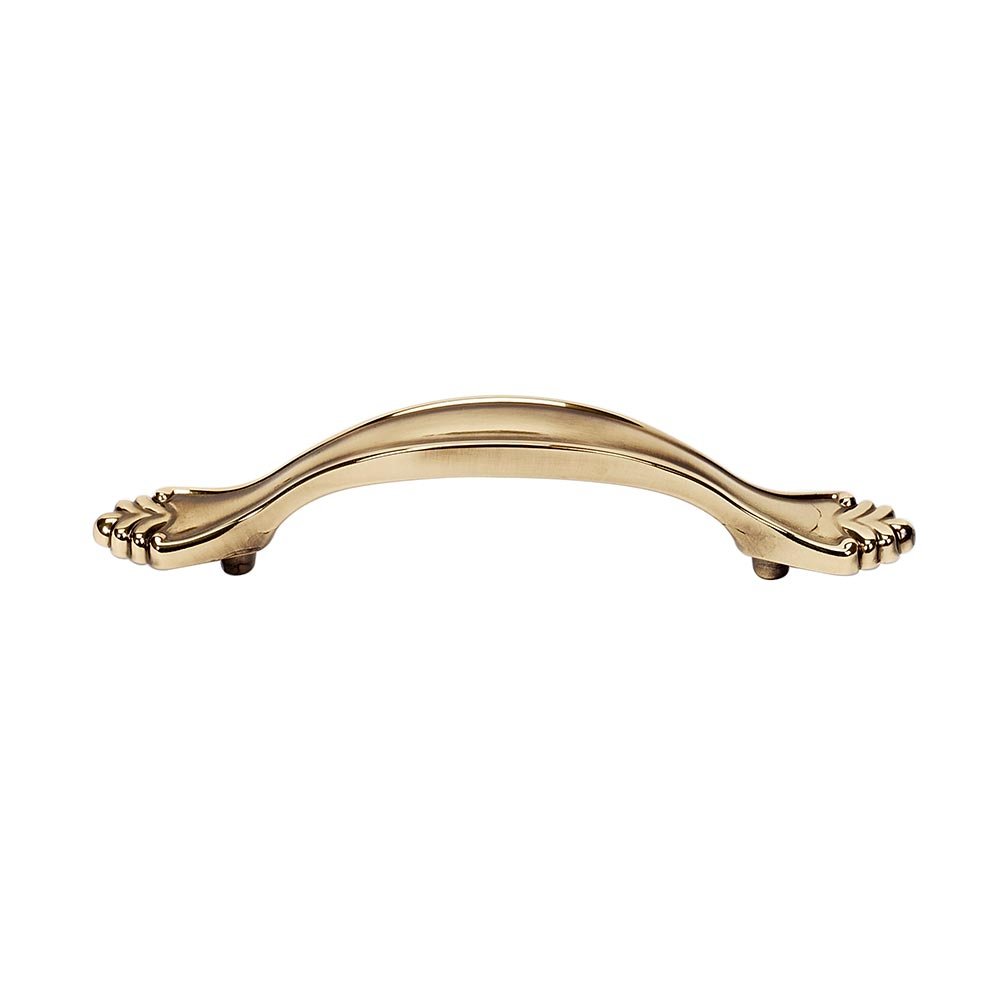 Solid Brass 3 1/2" Centers Pull in Polished Antique