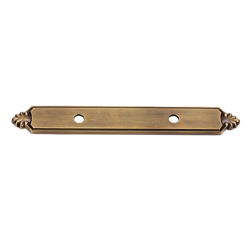 Solid Brass 3" Centers Backplate for A1455-3 in Antique English