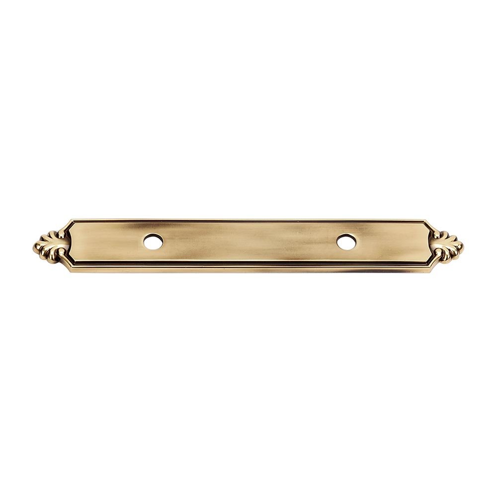 Solid Brass 3 1/2" Centers Backplate for A1456-35 in Polished Antique