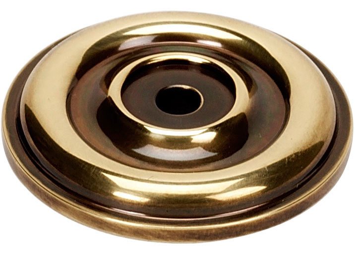 Solid Brass 1 3/8" Rosette for A1451 Knob in Polished Antique