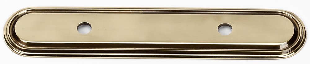 Solid Brass 3 1/2" Centers Backplate for A1506-35 in Polished Antique