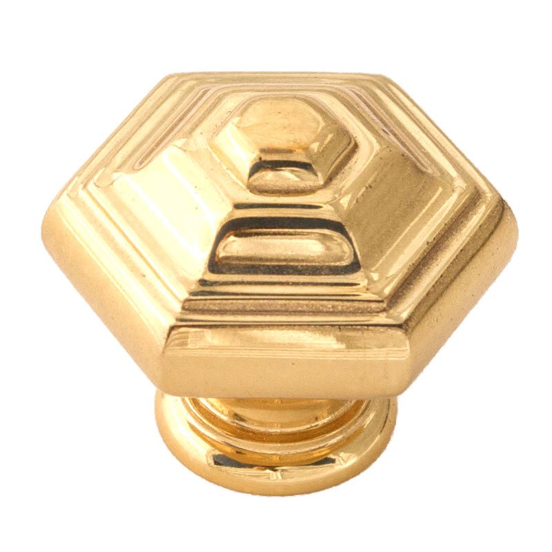 Solid Brass 1 1/4" Knob in Unlacquered Brass