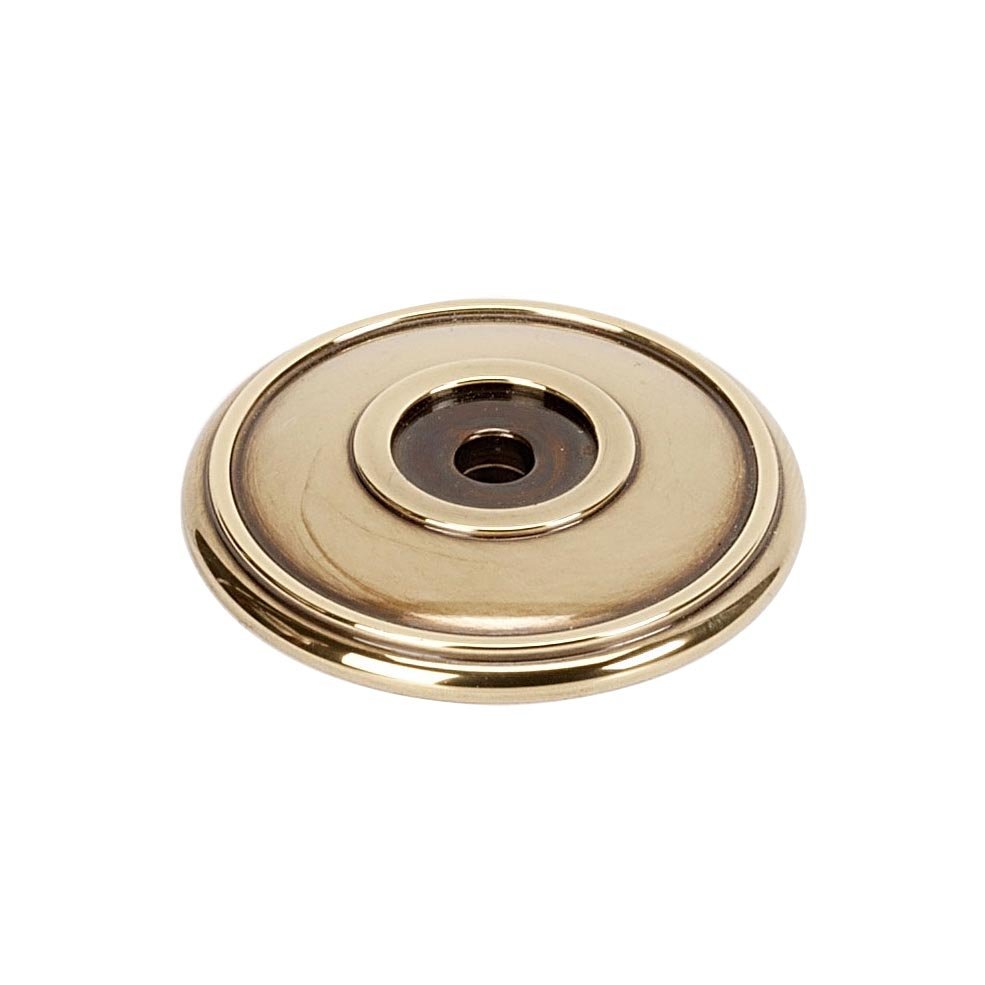 Solid Brass 1 3/8" Rosette in Polished Antique