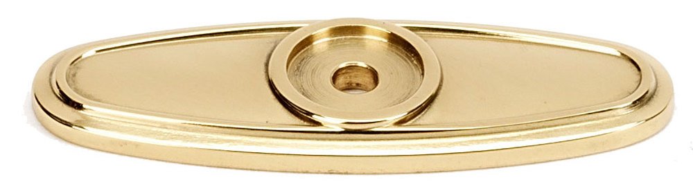 Solid Brass 2 1/2" Backplate in Polished Brass