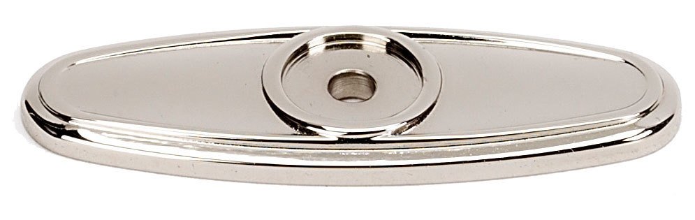 Solid Brass 2 1/2" Backplate in Polished Nickel