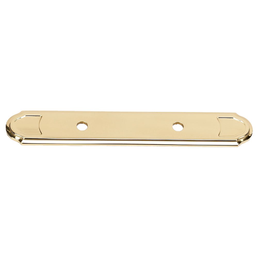 Solid Brass 3" Centers Backplate for A1566-3 in Unlacquered Brass