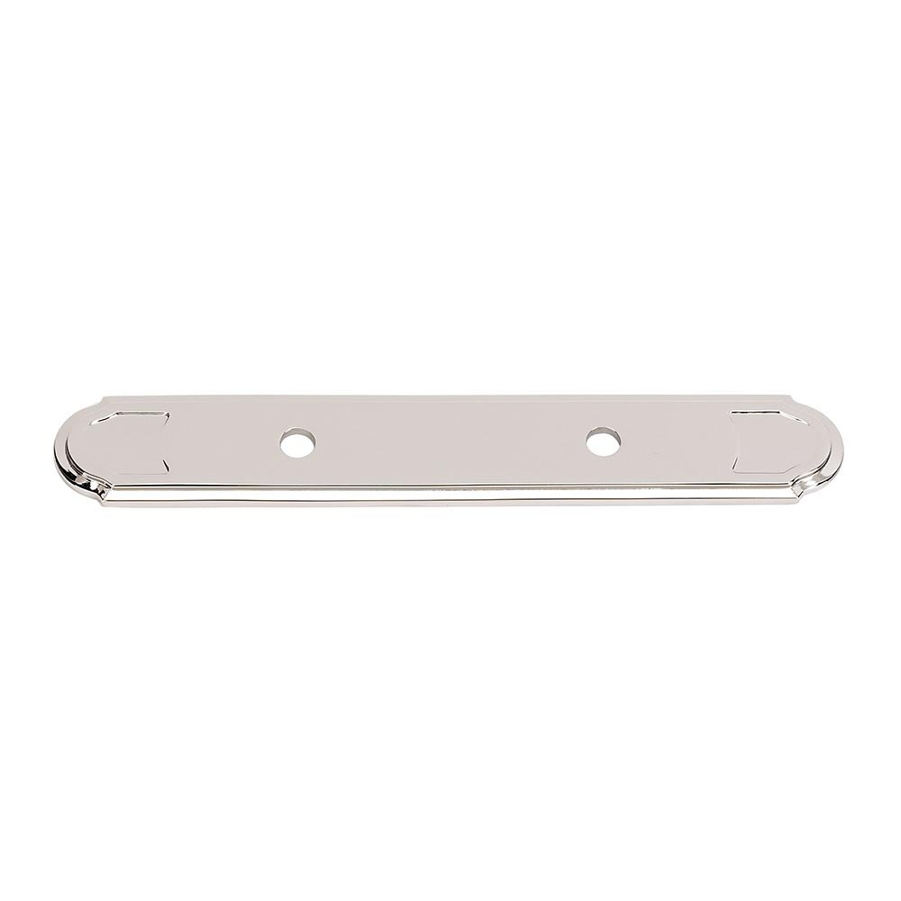 Solid Brass 3" Centers Backplate for A1566-3 in Polished Nickel