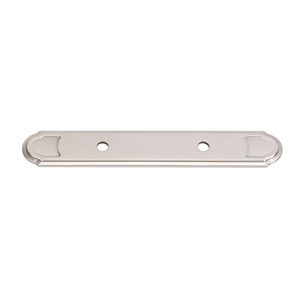 Solid Brass 3" Centers Backplate for A1566-3 in Satin Nickel