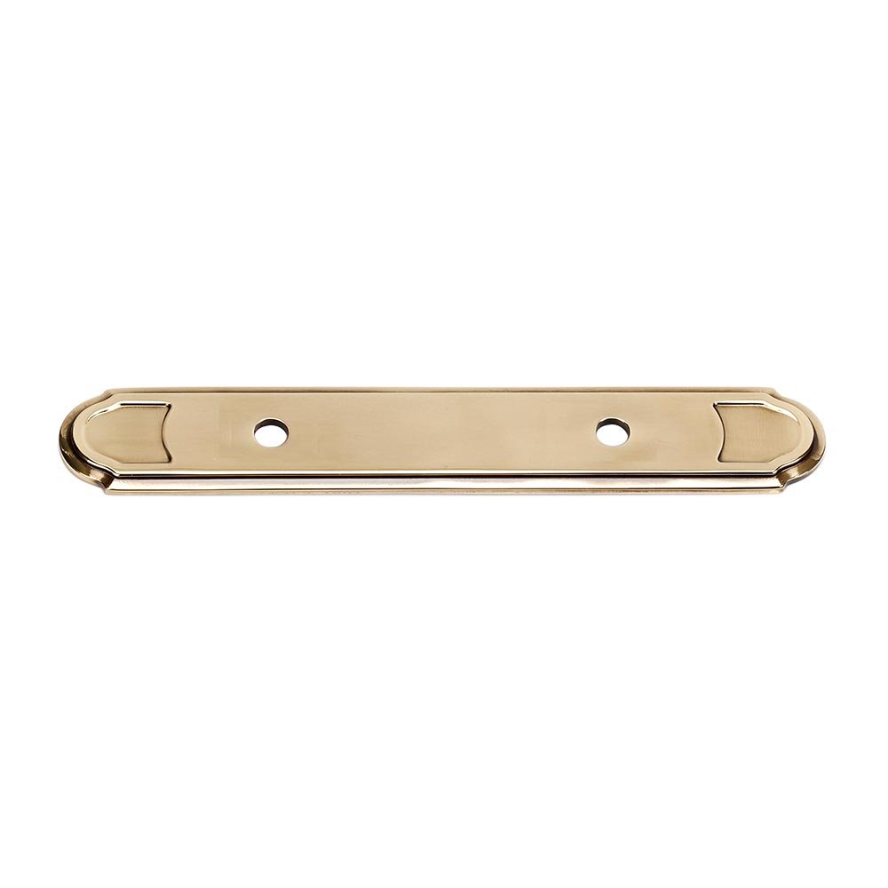 Solid Brass 3 1/2" Centers Backplate for A1567-35 in Polished Antique