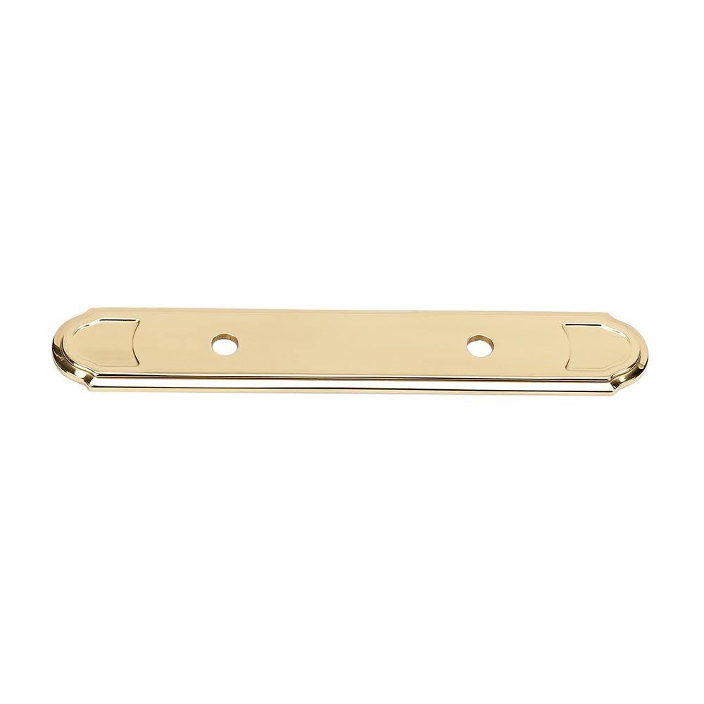 Solid Brass 3 1/2" Centers Backplate for A1567-35 in Polished Brass