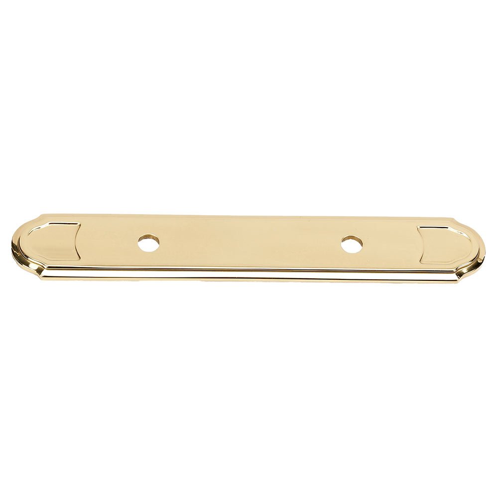 Solid Brass 3 1/2" Centers Backplate for A1567-35 in Unlacquered Brass