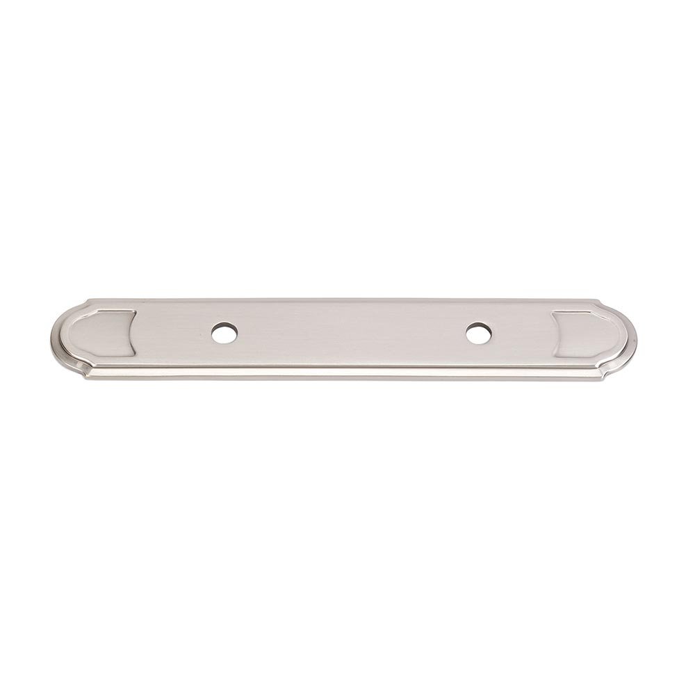 Solid Brass 3 1/2" Centers Backplate for A1567-35 in Satin Nickel