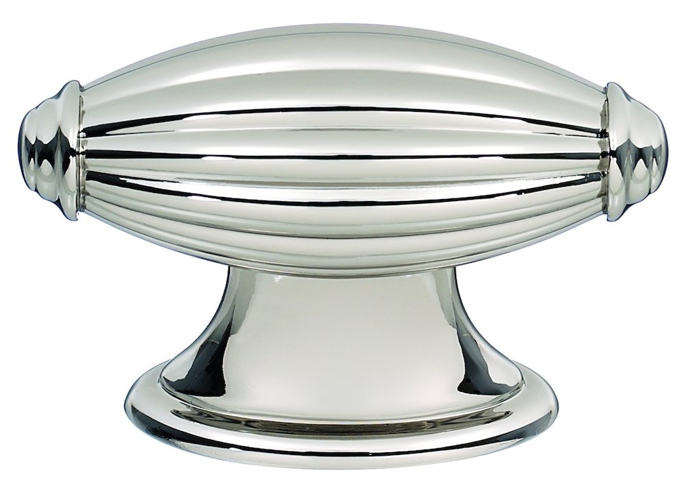 Solid Brass 2 3/16" Knob in Polished Nickel