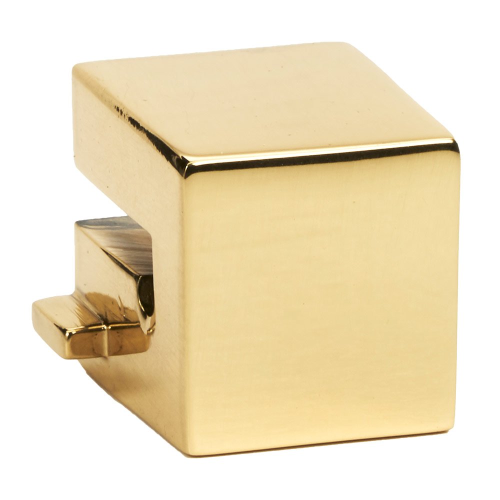 Small Square Mount for Rings 1 1/2", 2", 2 1/2" in Polished Brass
