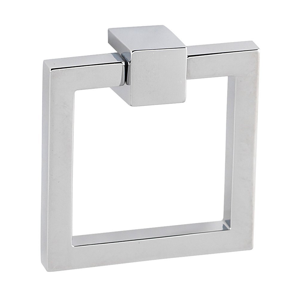 2" Square Ring with Small Square Mount in Polished Chrome