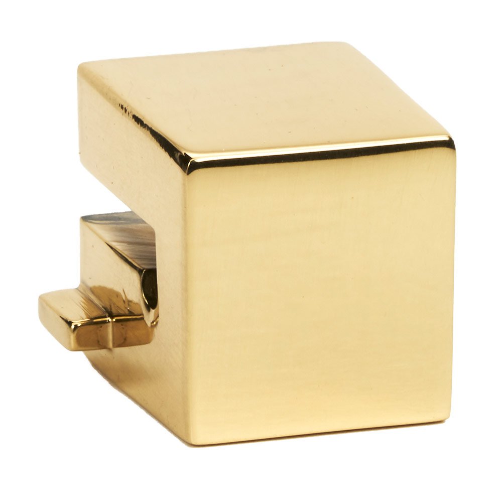 Large Square Mount for Rings 3" and 3 1/2" in Unlacquered Brass