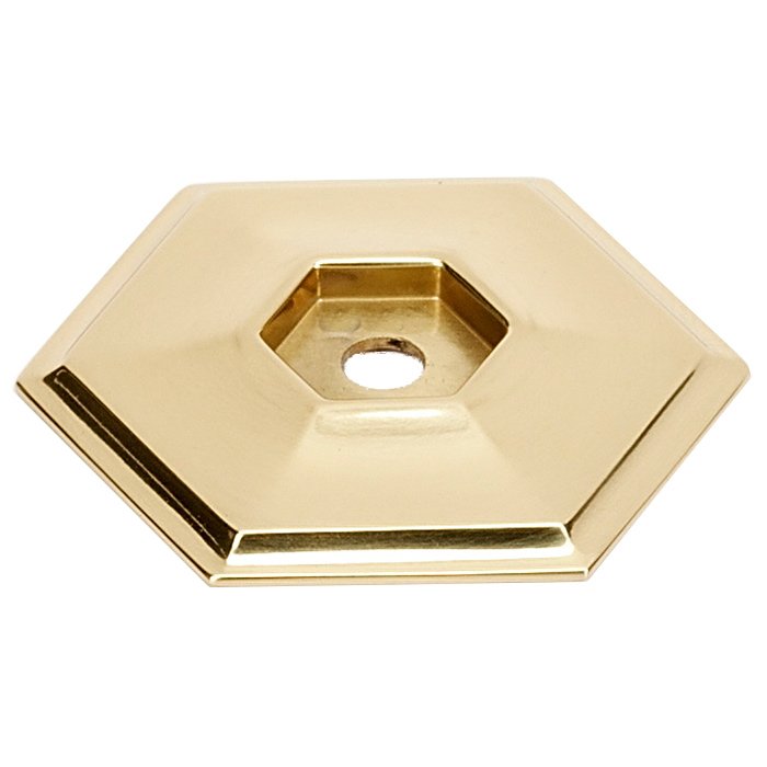 Solid Brass 1 5/8" Backplate for A424 Knob in Unlacquered Brass