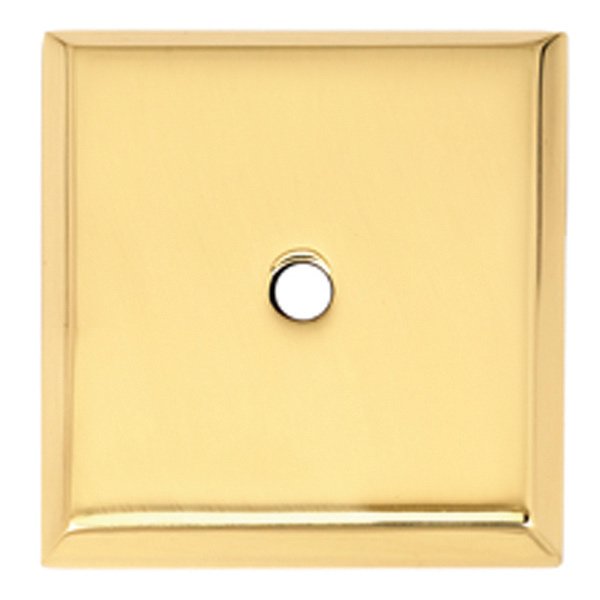 1 1/4" Square Backplate in Polished Brass