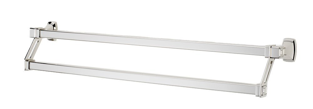 25" Double Towel Bar in Polished Nickel