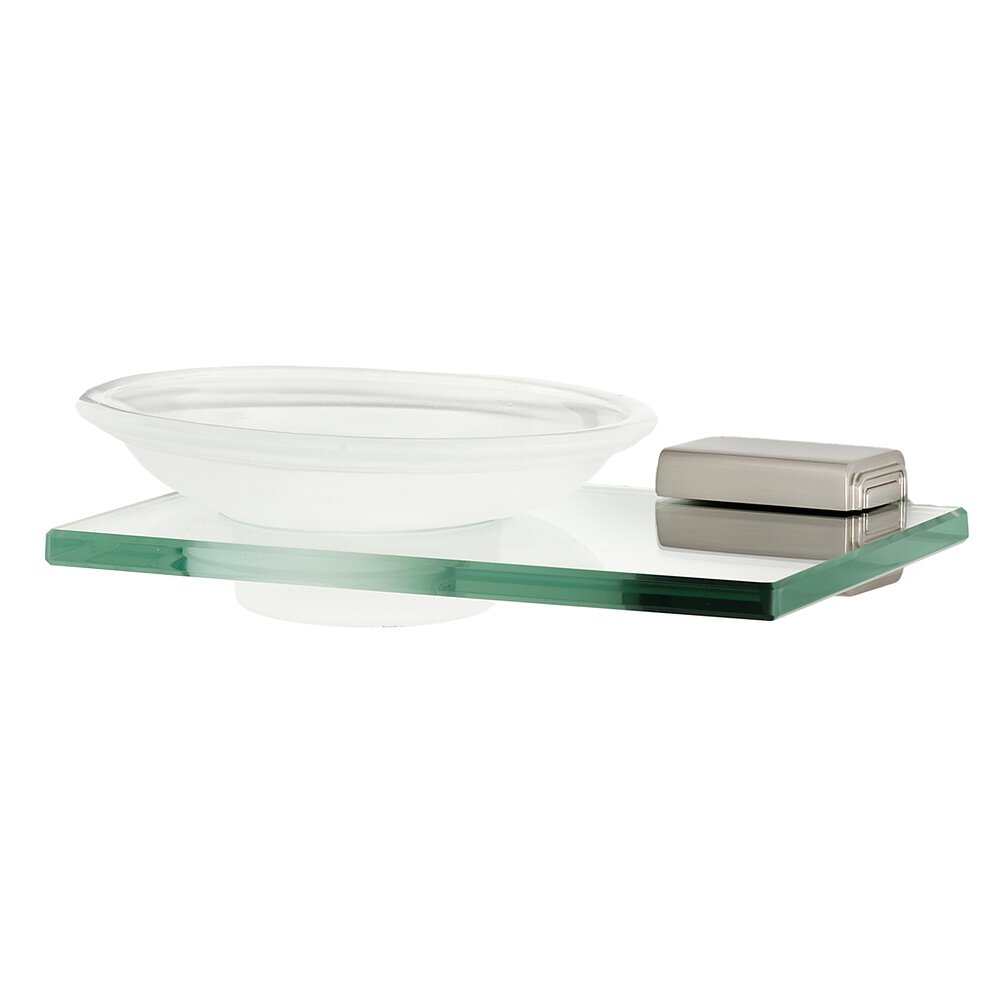 Soap Holder With Dish in Satin Nickel