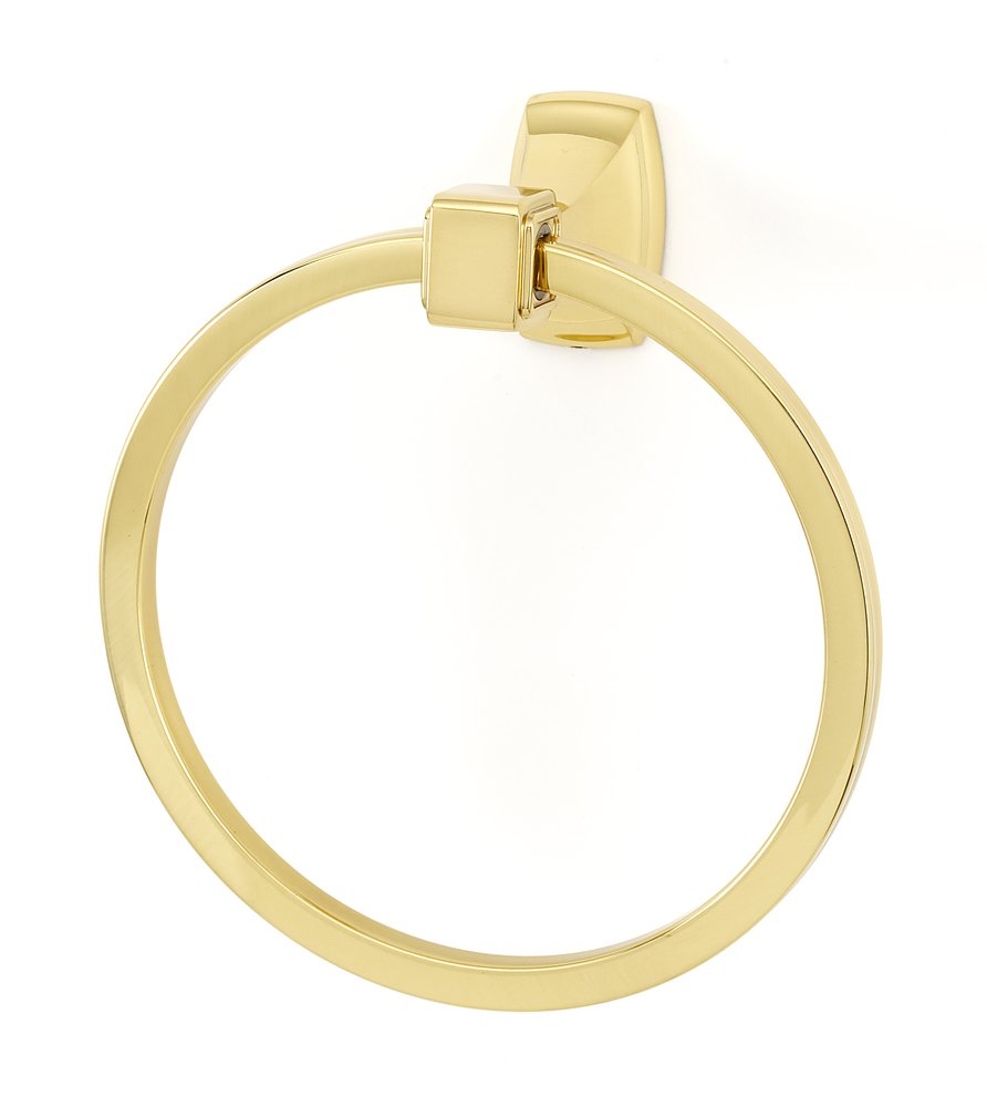 Towel Ring in Polished Brass