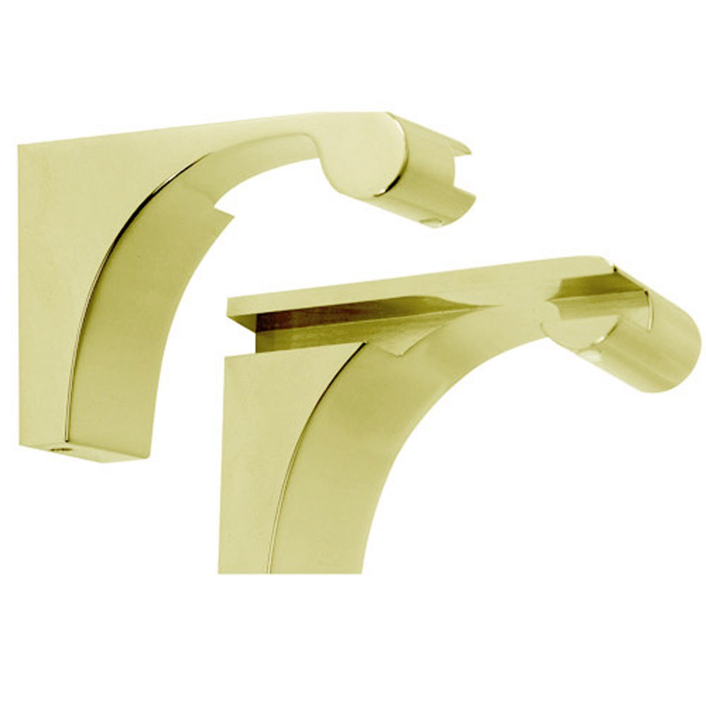 Shelf Bracket (Sold by the Pair) in Unlacquered Brass