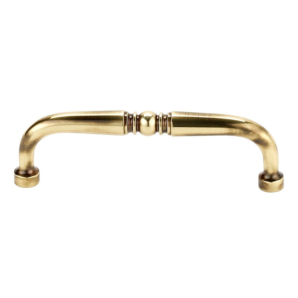 Solid Brass 3" Centers Pull in Polished Antique