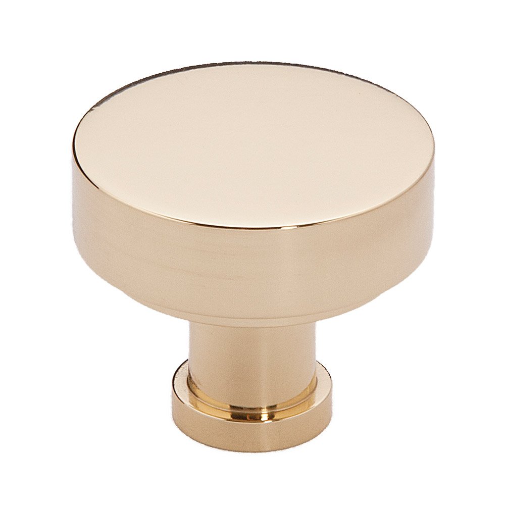 1 1/8" Rounded Knob in Polished Brass