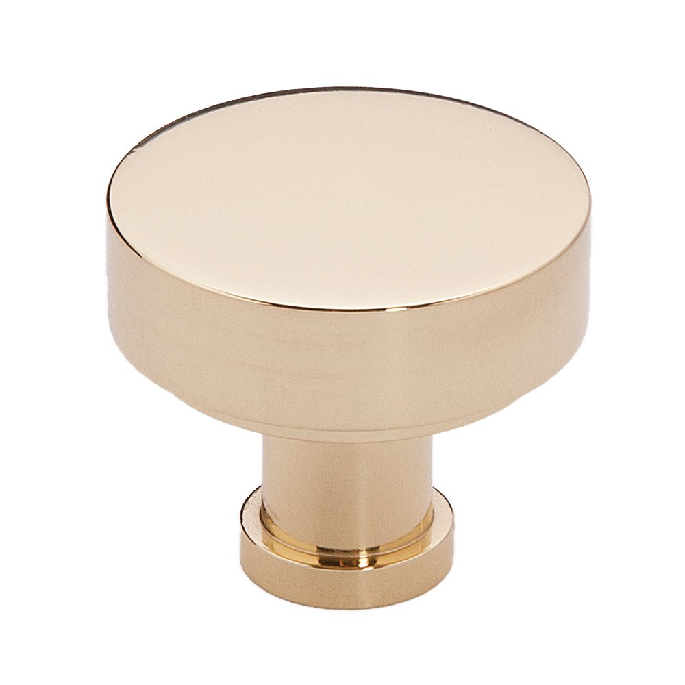 1 1/8" Rounded Knob in Unlacquered Brass