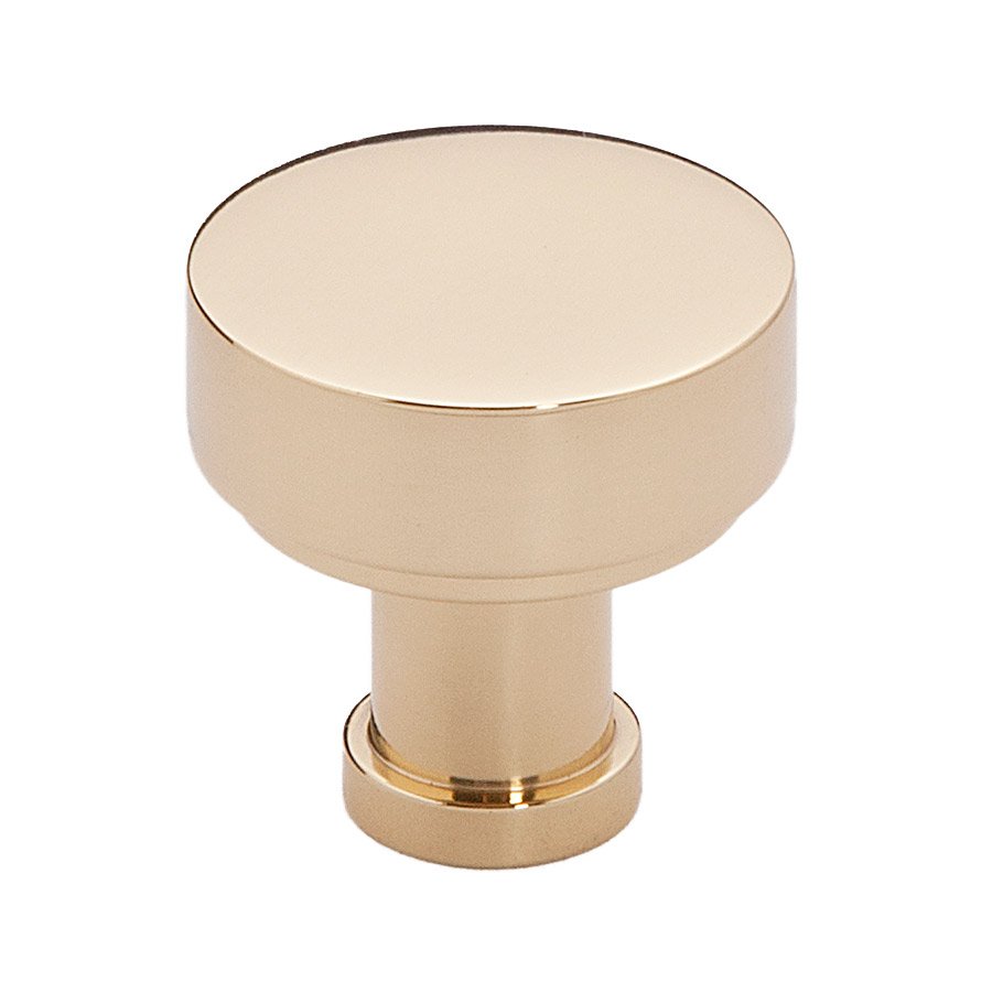 1" Rounded Knob in Polished Brass