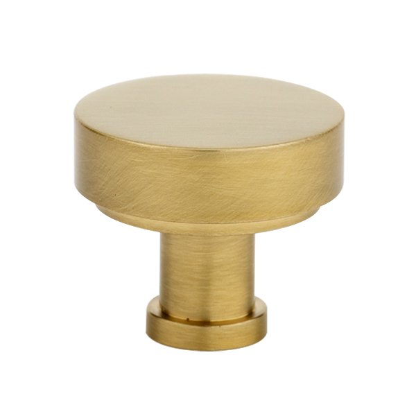 1 3/8" Rounded Knob in Satin Brass