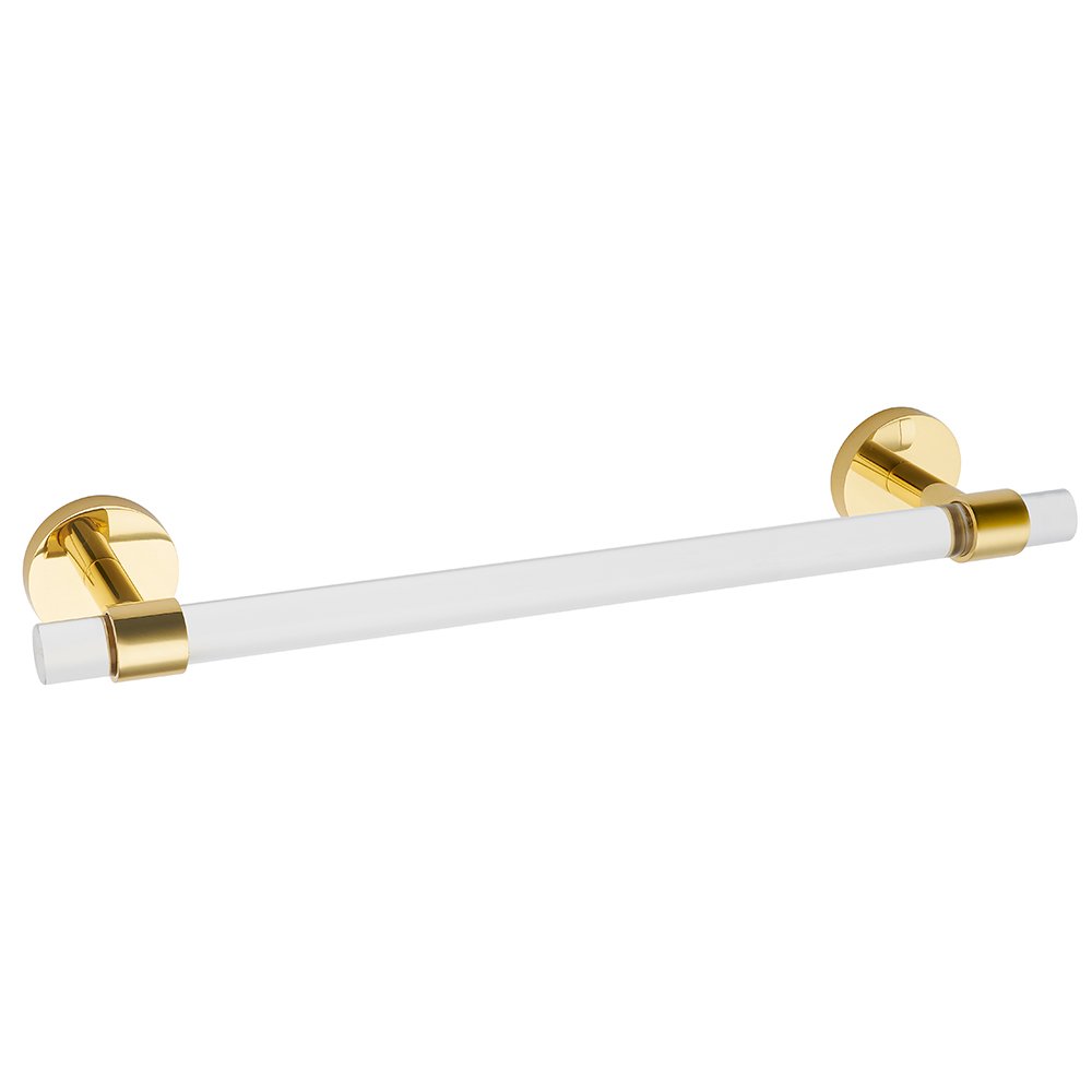 18" Centers Towel Bar in Polished Brass