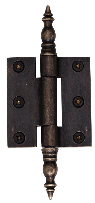 Solid Brass Finial Tip Offset Mortise Hinge in Barcelona