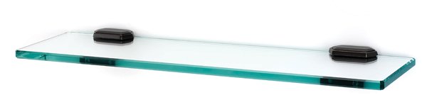 18" Glass Shelf with Brackets in Barcelona